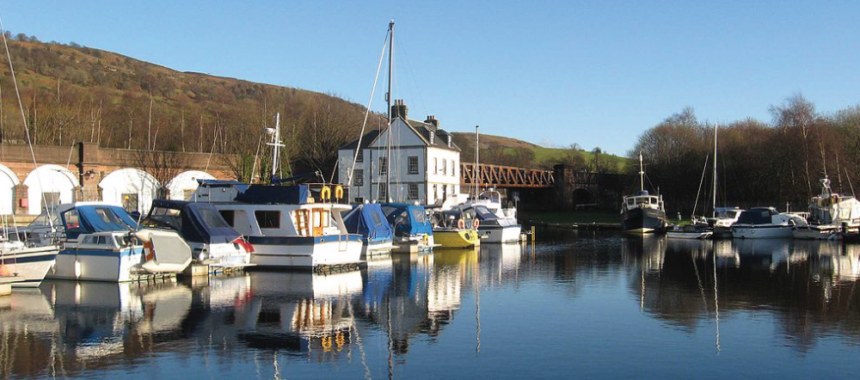 Bowling Basin, on the Forth and Clyde Canal at Bowling, West Dunbartonshire by Dave Souza https://commons.wikimedia.org/wiki/User:Dave_souza